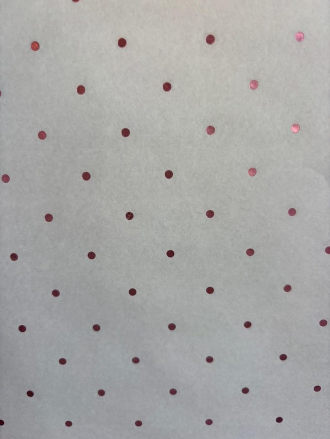 Vloeipapier Roze Metallic Stippen Vellen 250st – Zijdepapier
