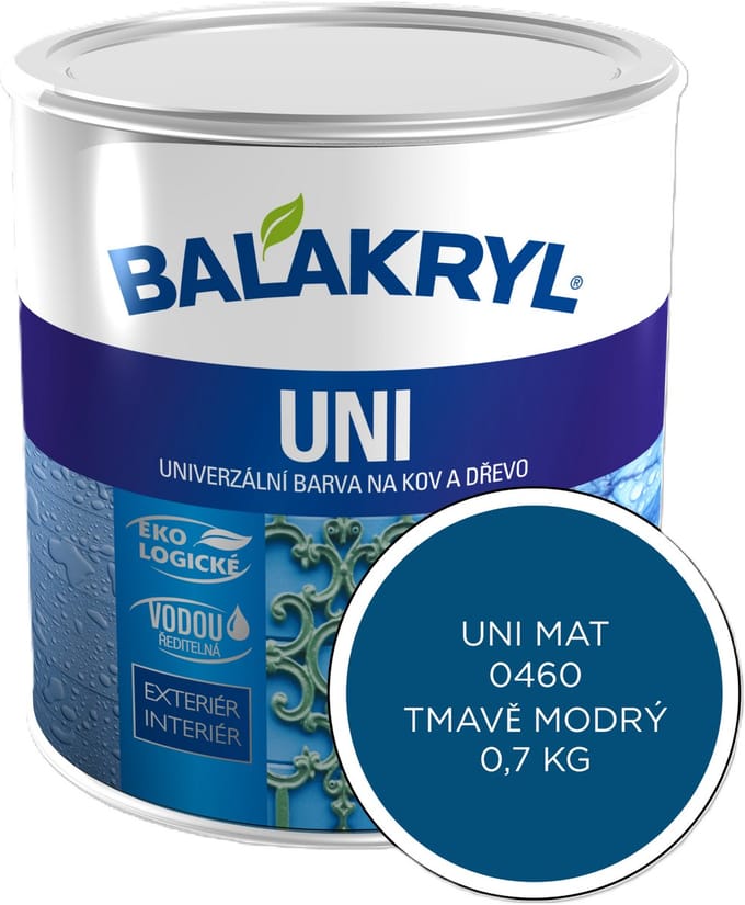 Balakryl UNI MAT 0,7kg, 0460 donkerblauw
