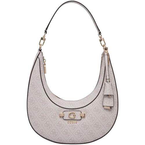 GUESS schoudertas Lindsey Hobo Bone Logo Lichtgrijs