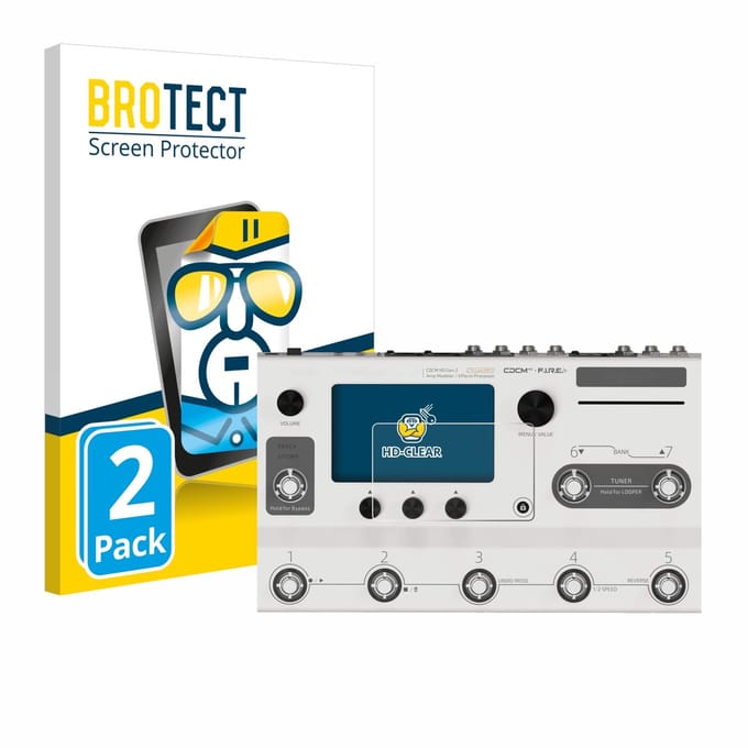 BROTECT - Screenprotector voor Hotone Ampero II Stage - Folie Beschermfolie transparant 2 Stuks