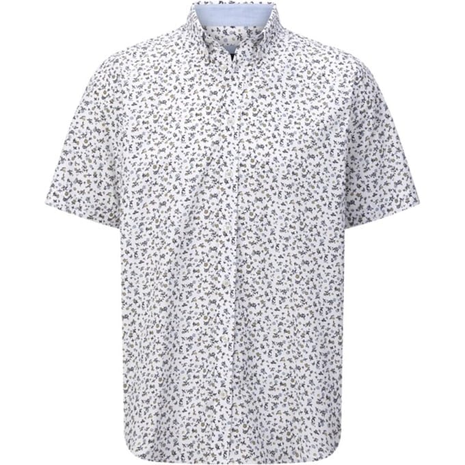 Babista herren Overhemd Met Korte Mouwen - 41/42 - wit - Plus Size