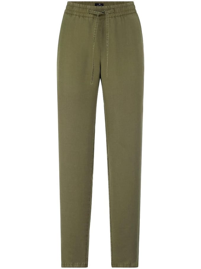 Enkellange broek Van Peter Hahn groen