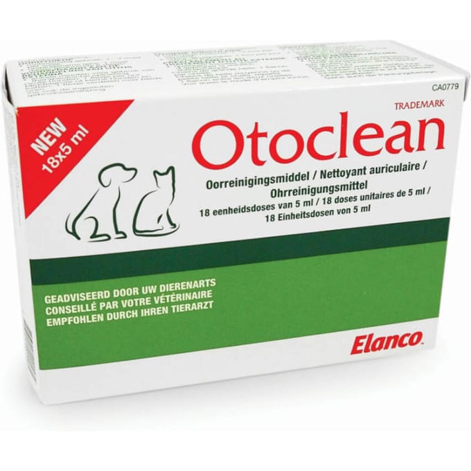Otoclean Oorreiniger Hond - Kat 18 x 5 ml