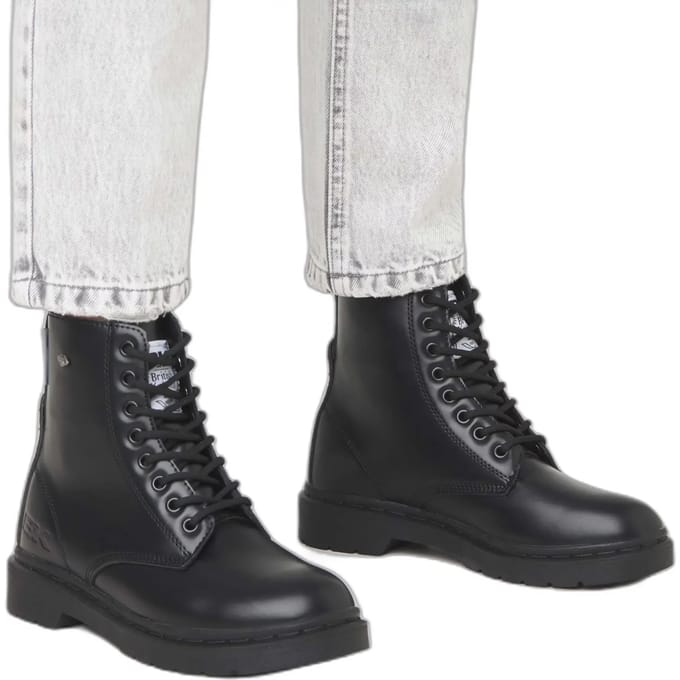 British Knights - Blake Dames Veter Boot - Maat 40 - Zwart - Vrouwen Schoenen