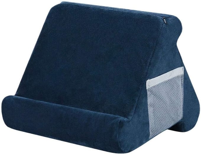 Zacht kussenstandaard voor tablet en smartphone met meerdere kijkhoeken