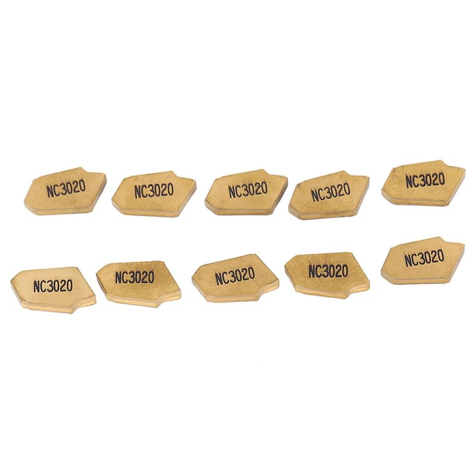 10 Pièces Lame de Tournage CNC Durable Accessoires d'Usinage GTN3 Lame Robuste HW190223113