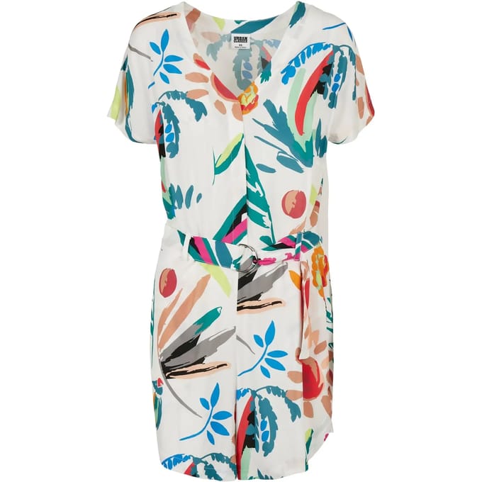 Korte jumpsuit met riem voor dames Urban Classics Viscose