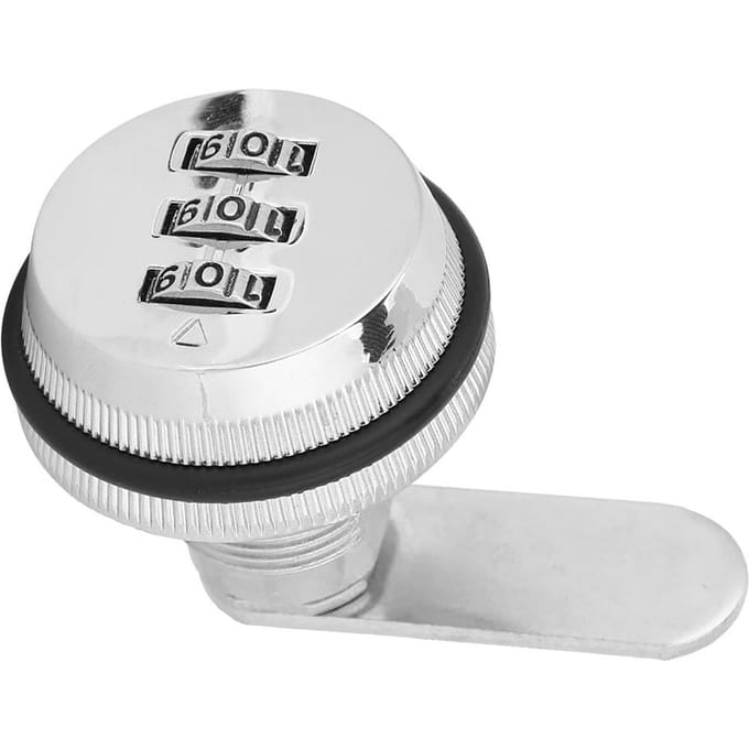 Zinklegering Wachtwoordcombinatie Camlock Locker Drie cijferige Wachtwoordcode Beschermer(Zilver) white