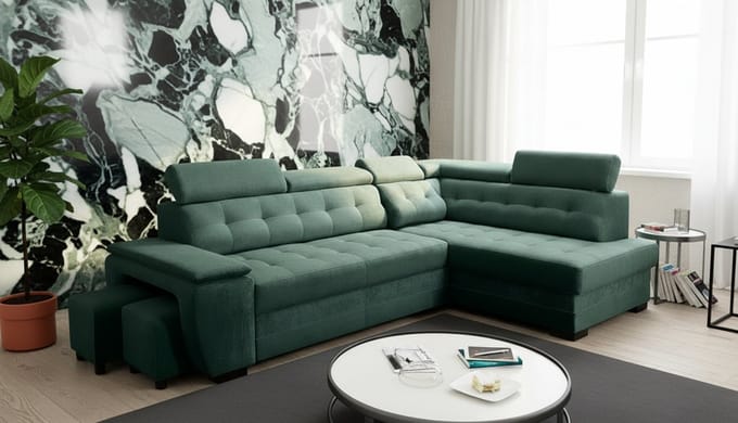 Luxe Uitschuifbare Slaapbank – 277x180x100 cm – Industrohome