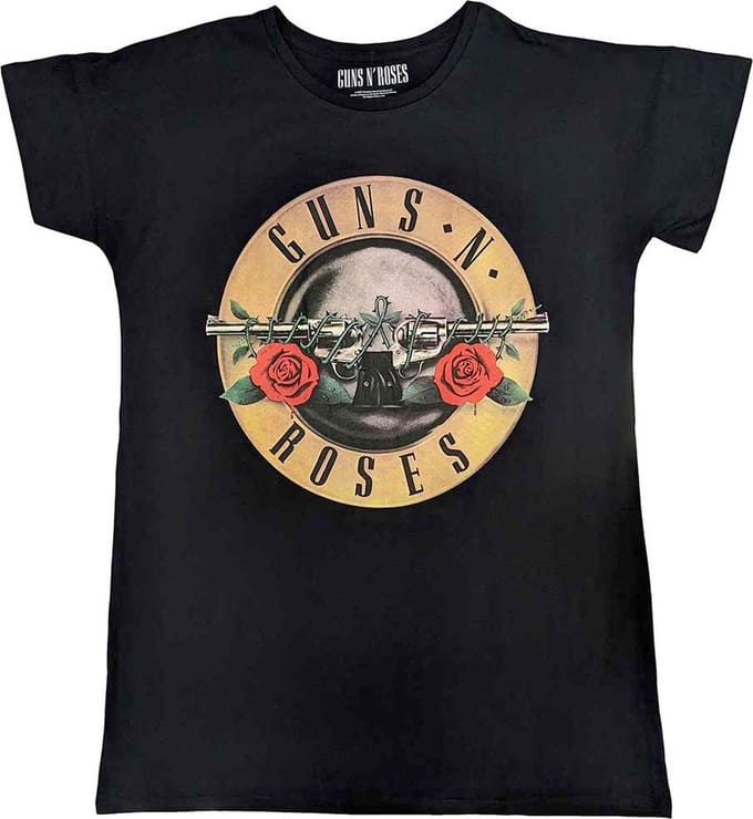 Guns N' Roses - Classic Logo Nachtjurk - M - Zwart
