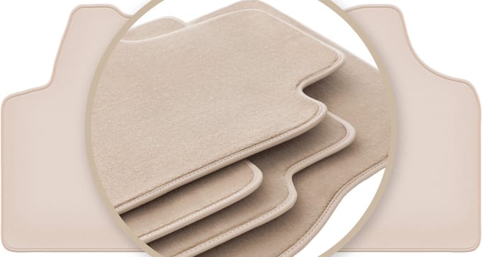 PREMIUM beige vloermatten voor: Citroen Jumpy II bestelbus 2007-2016