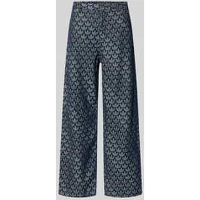 Wide fit jeans met steekzakken