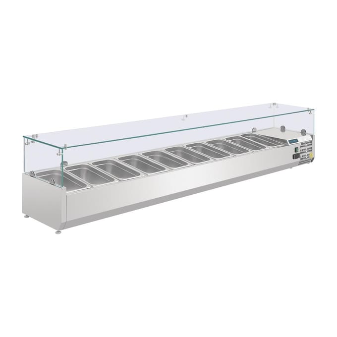 Polar G-serie opzetkoelvitrine 10x GN 1/4