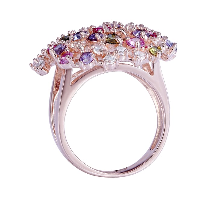 Orphelia Dames 925 Sterling Zilveren Ring - Roze ZR-7451/RG
