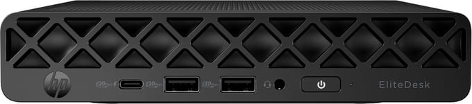 HP EliteDesk 8 Mini G1i AI Wolf Pro Security Edition Intel Core Ultra 7 265T 16 GB DDR5-SDRAM 512 GB SSD Windows 11 Pro Mini PC AI PC Zwart