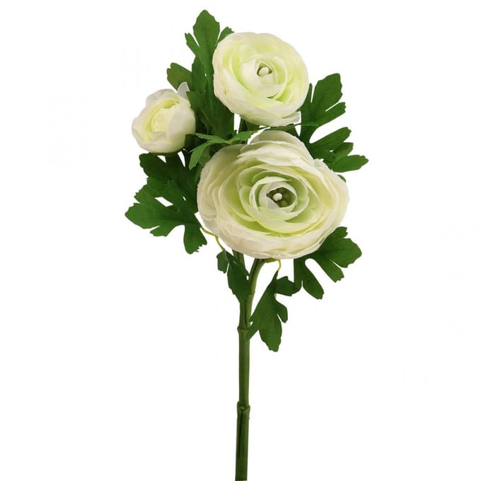 Kunstbloemen Ranunculus tuinkunst kunstbloemen wit 34cm