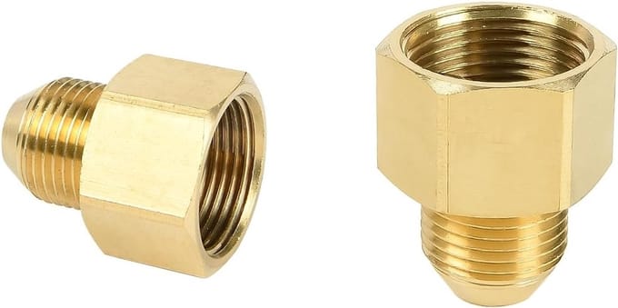 Drukreiniger adapter, 22 mm aansluiting op 18 mm stekker, messing, slang schroefaansluiting voor optimale prestaties