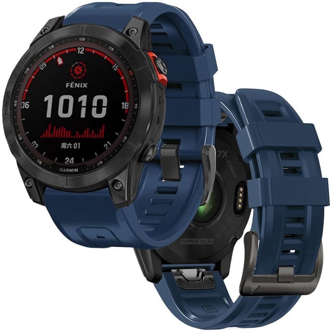Tech-Protect IconBand Strap for Garmin Fenix 5 / 6 / 6 Pro / 7 - Navy Blue