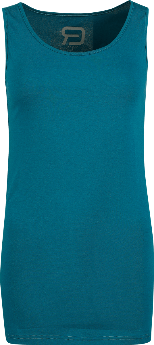 R.E.D. Rock-Engineered Design Zwarte/benzine top in een dubbele verpakking - Dames - L