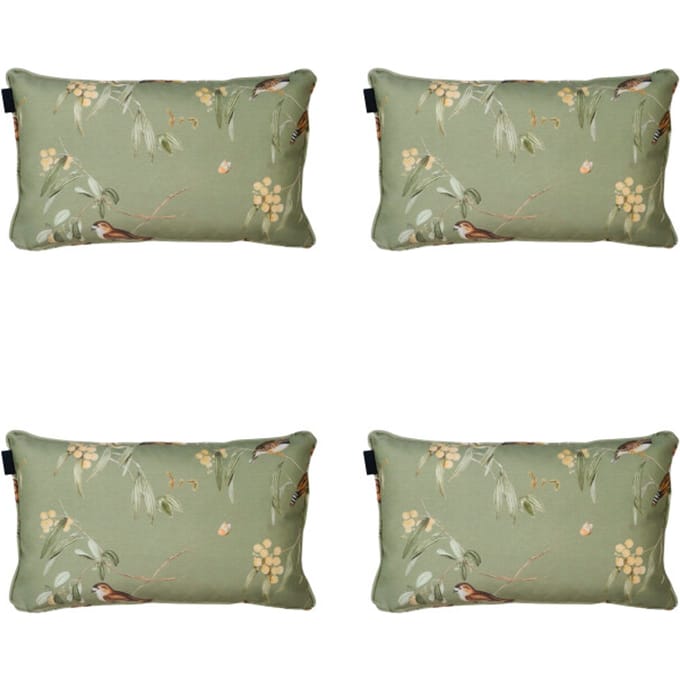 Madison - Sierkussen Aria - Groen - 30x50x10cm - Set van 4