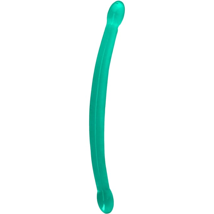 RealRock by Shots Niet-realistische dubbele dildo's - 17 / 42 cm - Turquoise