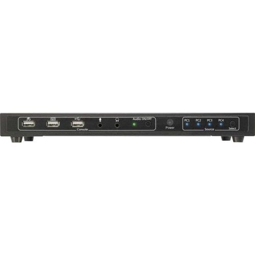 SpeaKa Professional 4 poorten KVM-switch HDMI USB 1920 x 1080 Pixel, 3840 x 2160 Pixel