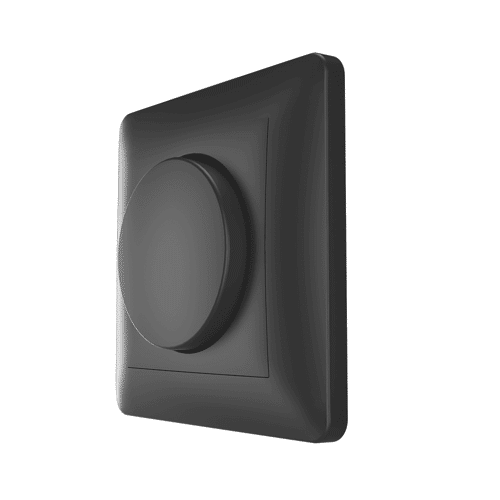 HOFTRONIC Dimmerknop incl. centraalplaat en raamwerk - zwart