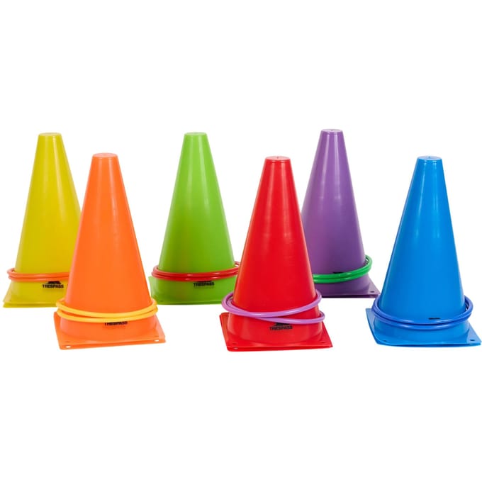Trespass Kegel & Ring Spel (Pak van 12) (Veelkleurig)