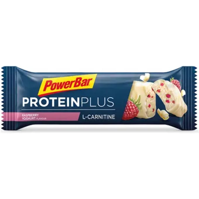 Powerbar eiwitreep | Protein+ Bar L-Carnitine | Raspberry Yoghurt - 30x35g