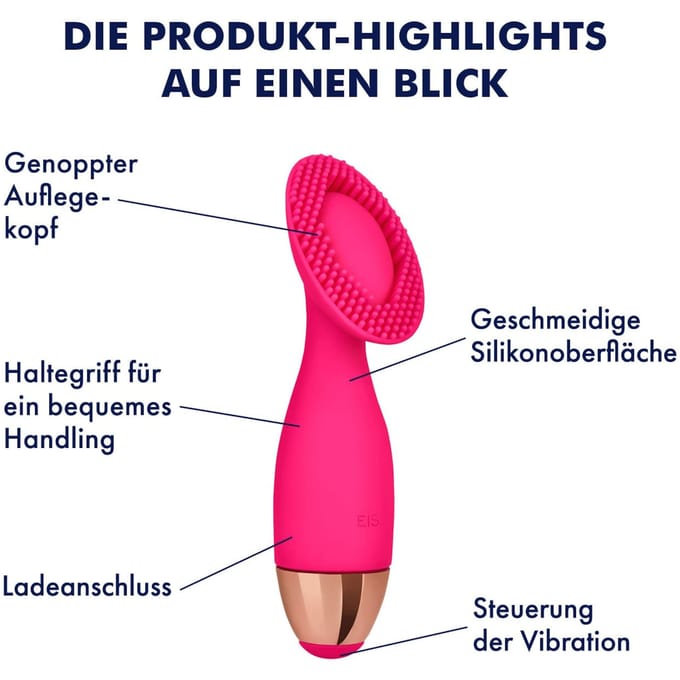 Siliconen vibrator, oplaadbaar, 13 cm