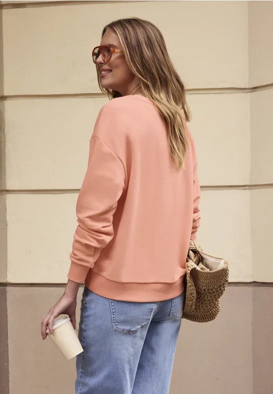 Cosy sweatshirt met leo hartje