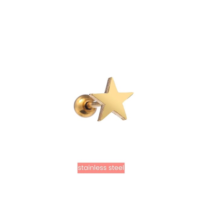 Bijoutheek Oorknoppen Star Goud