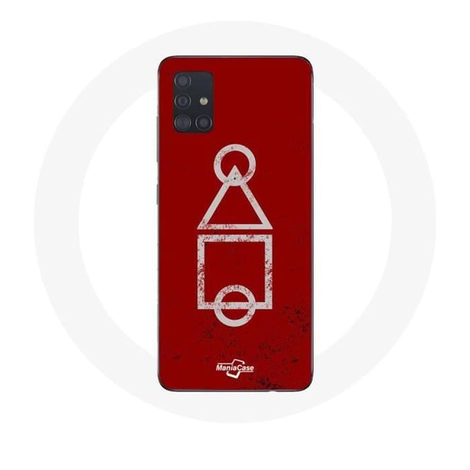 Coque - MANIACASE - Samsung Galaxy A71 - Rouge - Squid Game - Protection rigide rouge