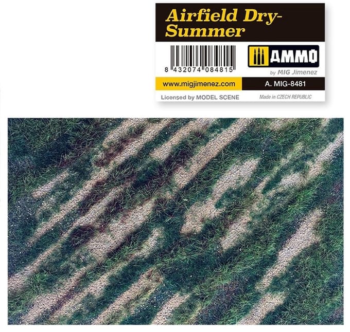 AMMO by Mig Jimenez Modelbouwdecoratie - MIG 8481 Airfield Dry-Summer - Mat for Diorama Accessoires set