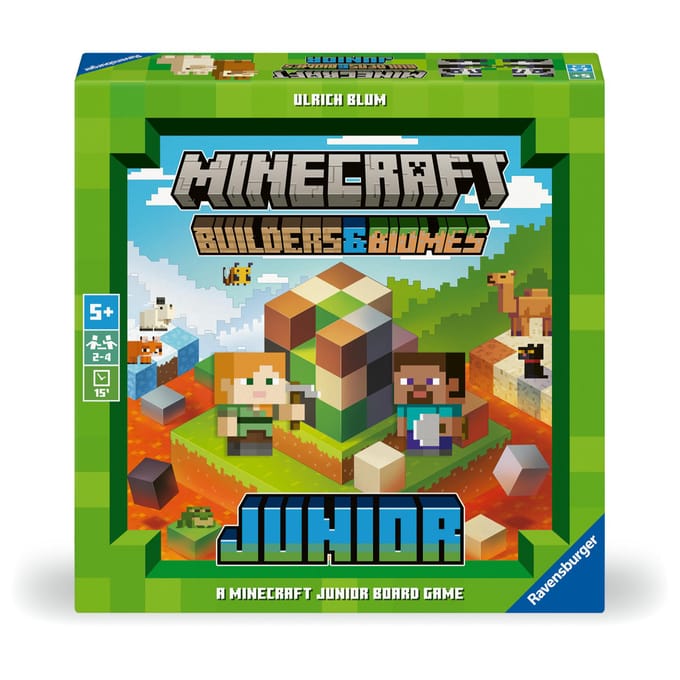 Ravensburger - Minecraft Builder & Biomes Junior - Bordspel - Vanaf 7 Jaar
