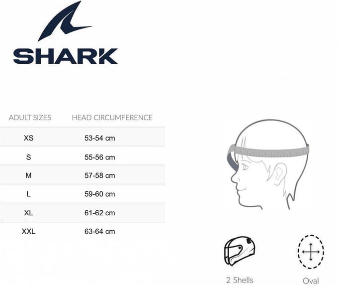SHARK SPARTAN 1.2 STRAD Motorhelm integraalhelm Mat blauw Wit Rood - Maat XXL