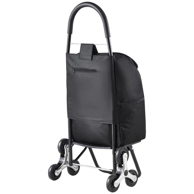 Traplift Winkelwagen Opvouwbare Boodschappenwagen 36L met Opbergtas 6 Wielen