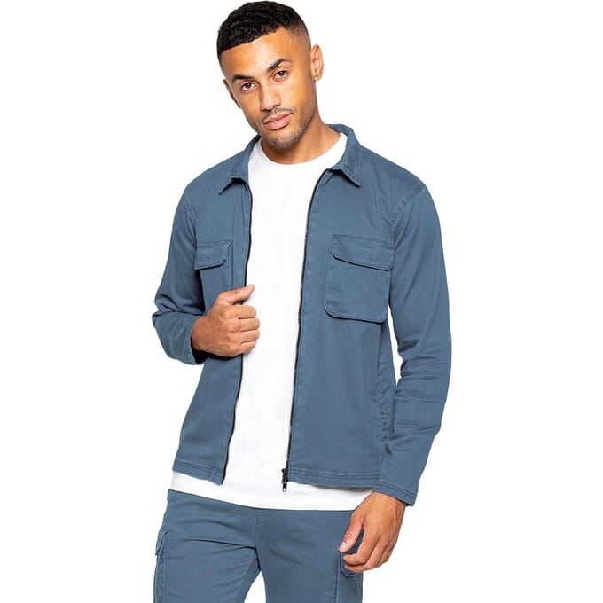 Enzo | Heren Cargo Overshirt Jas