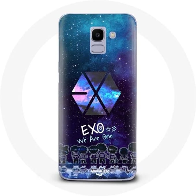 Coque pour Samsung Galaxy A8 2018 Exo Groupe K-pop Logo we are one
