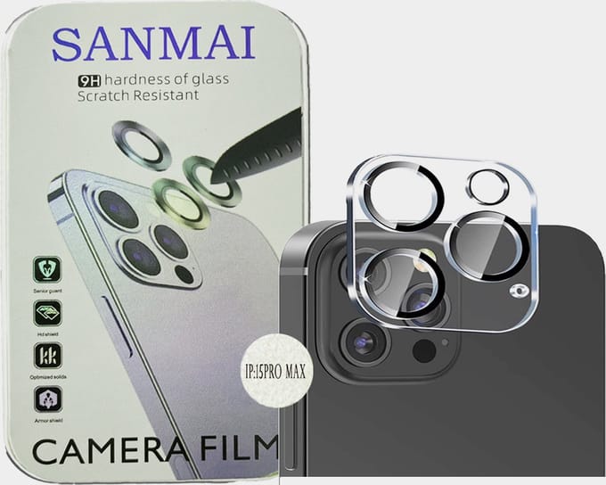 Camera lens voor iPhone 15 PLUS Screen protector - 9H Tempered Glass camera screenprotector beschermglas 3X STUKS