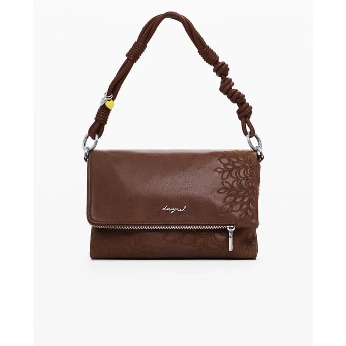 Desigual handtas schoudertas Sierra Murano Camel bruine