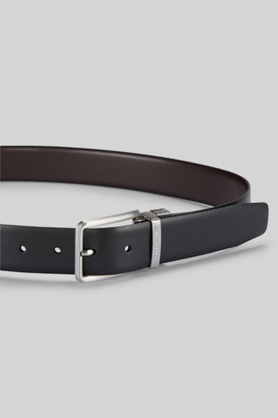 Strellson Omkeerbare riem Leer - Jongens - 105 cm - black-d'brown