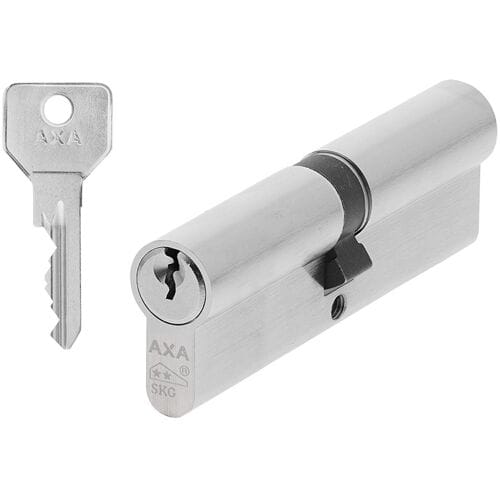 AXA Knop Veiligheidscilinder - Security - Cilinderslot - incl. 3 sleutels - SKG2 - Vernikkeld - 50/50 mm