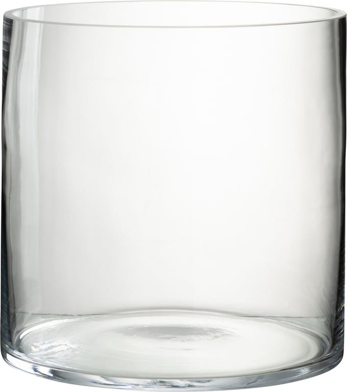 J-Line windlicht Rond - glas - transparant - large