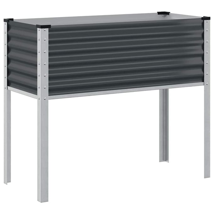 vidaXL - Plantenbak - Antraciet - 100x45x90 - cm - Staal