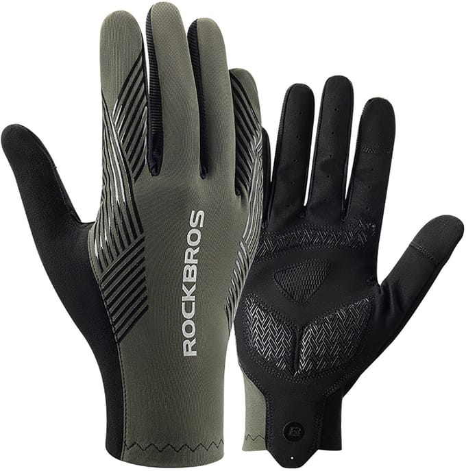 Rockbros cycling gloves spring/summer/autumn full size: L - green