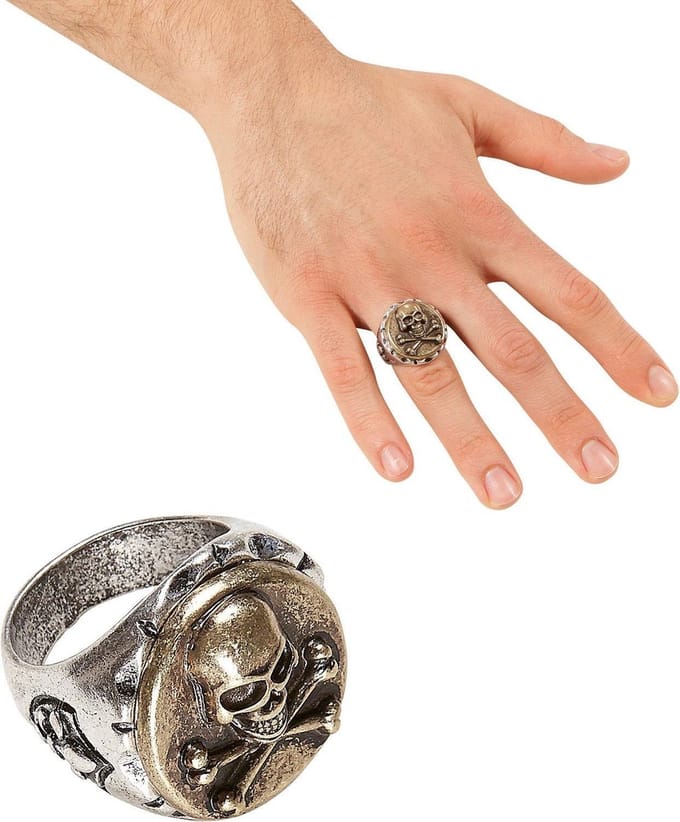 Ring schedel en botten