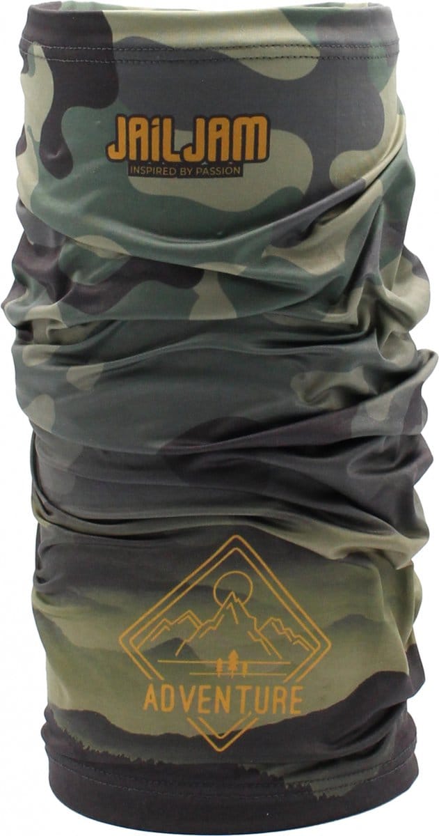 Jail Jam Nekwarmer Tec Tube Polyester/elastaan Legergroen Maat One-size