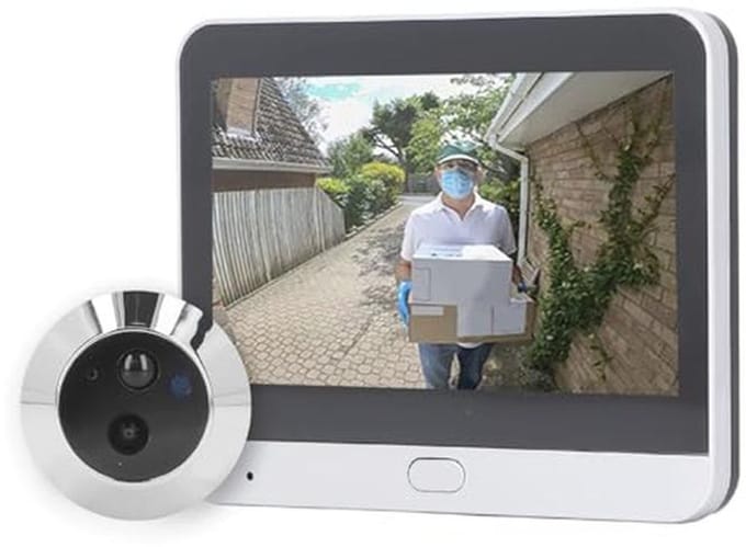 Digitale Deurkijker met Nachtzicht en Bewegingsdetectie - 4,3 Inch IPS LCD Deurcamera