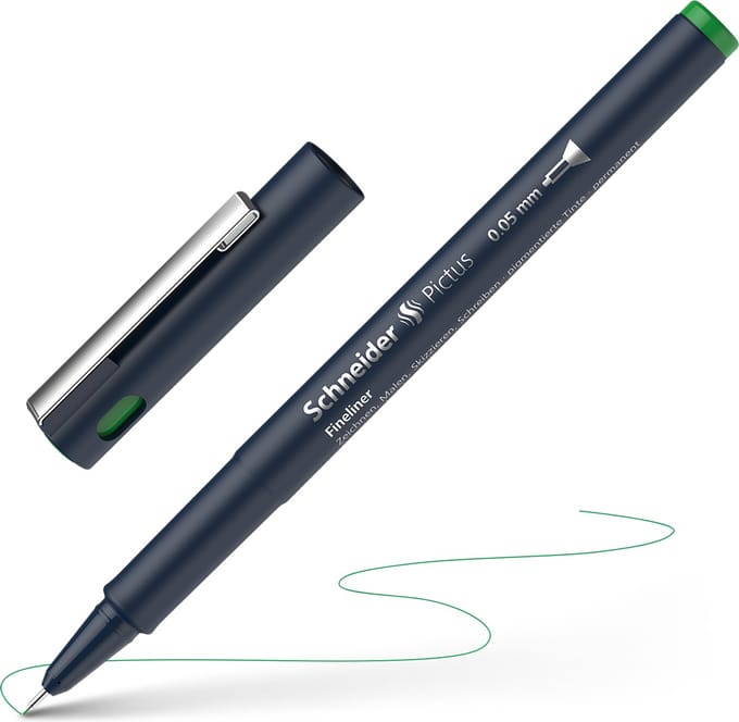 Schneider fineliner - Pictus - lijnbreedte 0,05mm - groen - S-197004